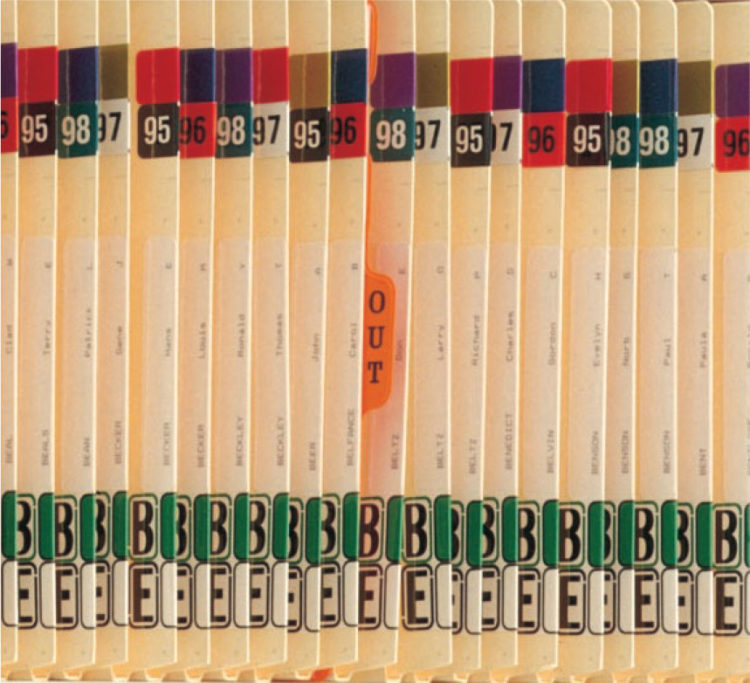 Color Coded Filing Systems Avail Business Systems
